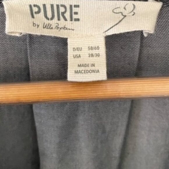 Pure by Ulla Popken Grey Lyocell Collared Shirt Dress 28/30 - Picture 2 of 5